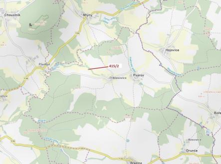 Prodej - pozemek, les, 1 251 m²