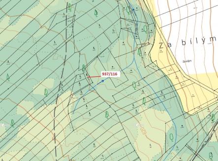 Prodej - pozemek, les, 295 m²