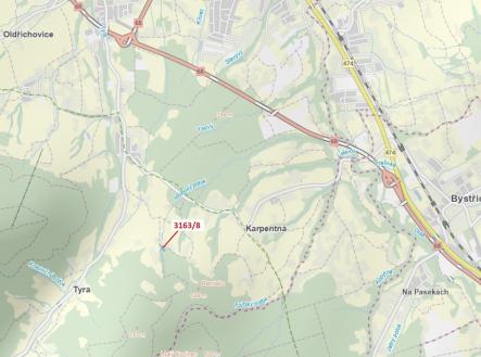 Prodej - pozemek, les, 1 981 m²