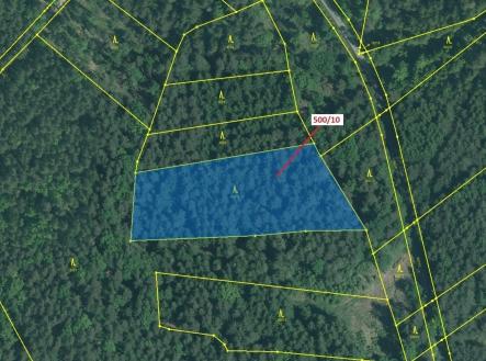 Prodej - pozemek, les, 5 755 m²