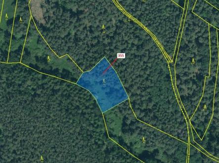 Prodej - pozemek, les, 1 924 m²