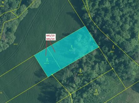 Prodej - pozemek, les, 1 958 m²