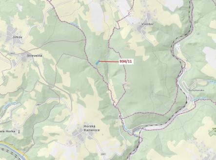 Prodej - pozemek, les, 3 439 m²