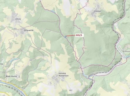 Prodej - pozemek, les, 2 349 m²