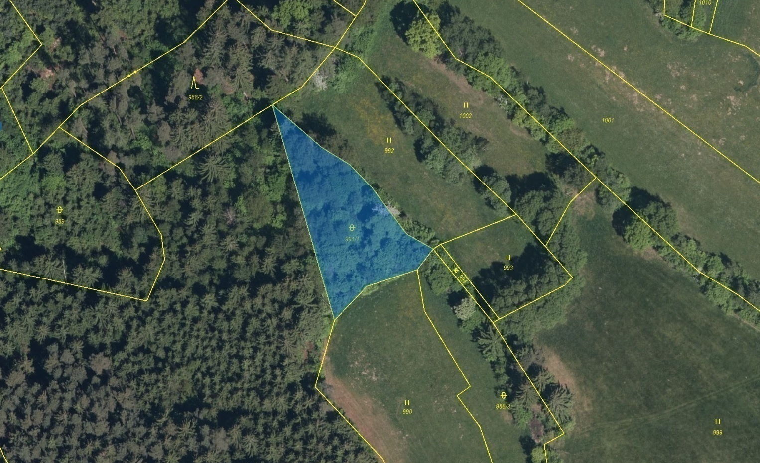 Ostatní plocha o výměře 1482 m2, podíl 1/1, katastrální území Setěchovice, obec Zálezly, obec s rozš