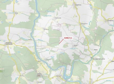 Prodej - pozemek, les, 978 m²