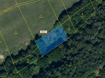 Prodej - pozemek, les, 1 321 m²