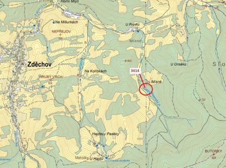 Prodej - pozemek, les, 2 122 m²