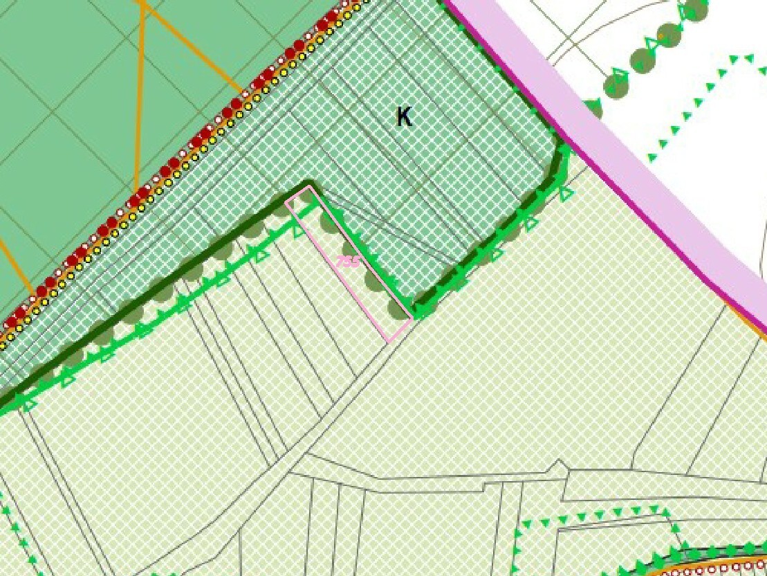 Pozemek o velikosti 1683m2, Konice u Znojma