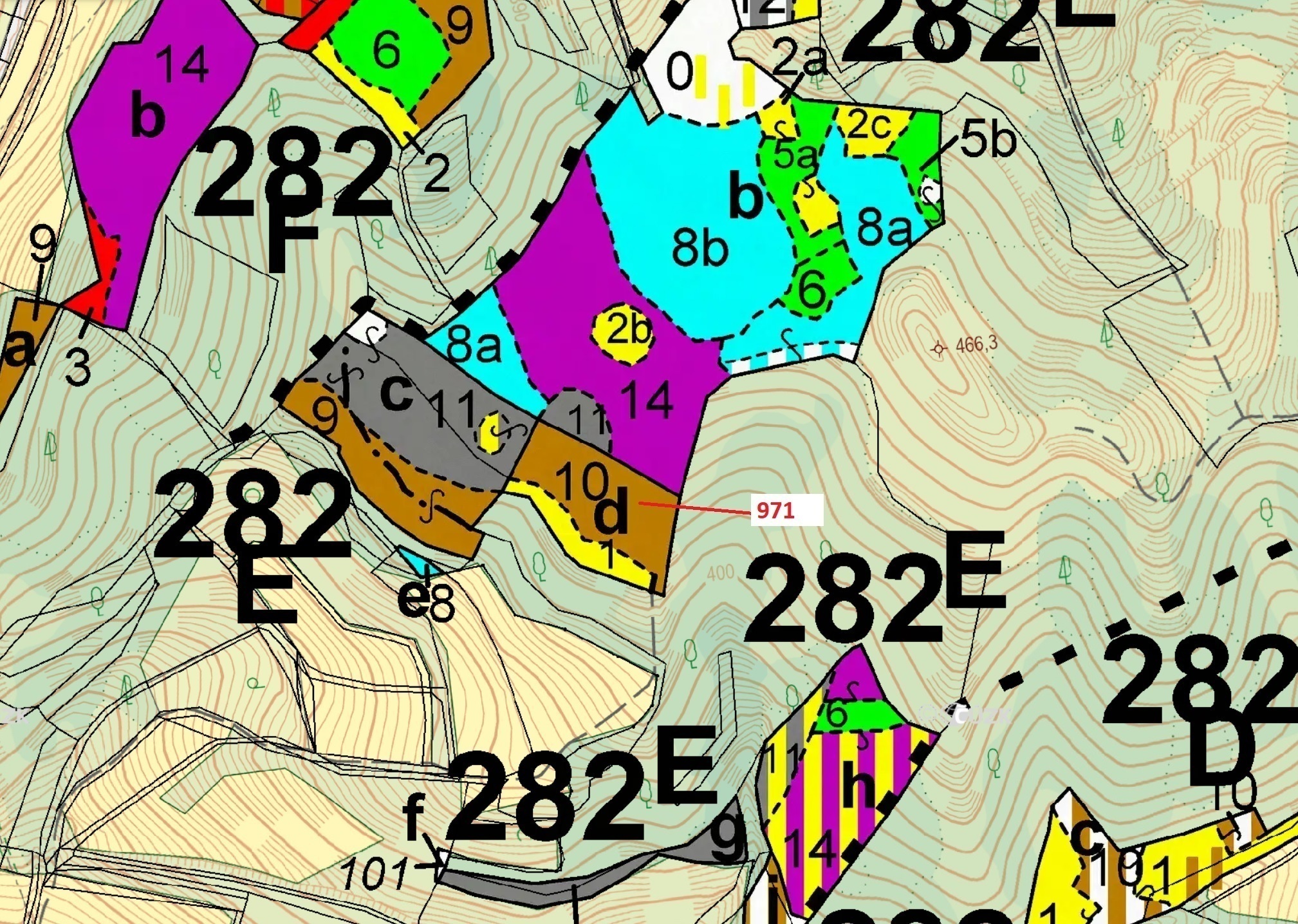 Lesní pozemek o výměře 4 308 m2, podíl 1/1, katastrální území Lhota Rapotina, obec Lhota Rapotina, o