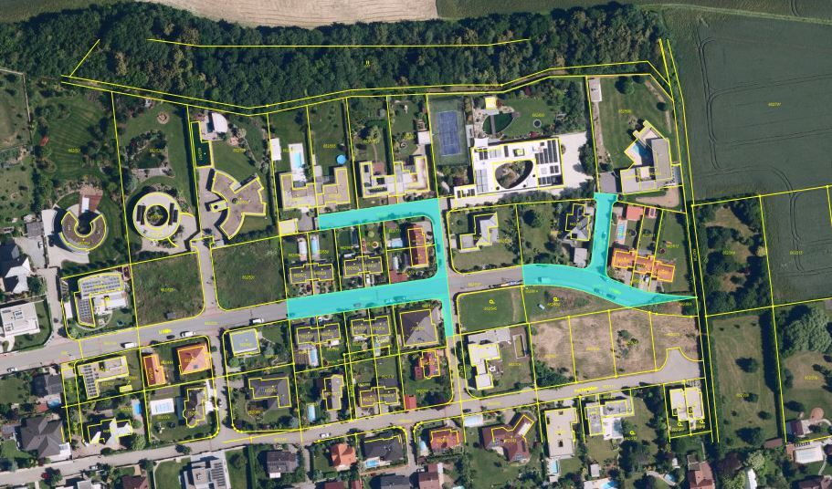 Pozemky - ostatní komunikace v k.ú. Moravany u Brna