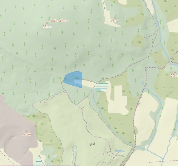 E-dražba pozemku o výměře 9862 m2, kat. území Dělouš