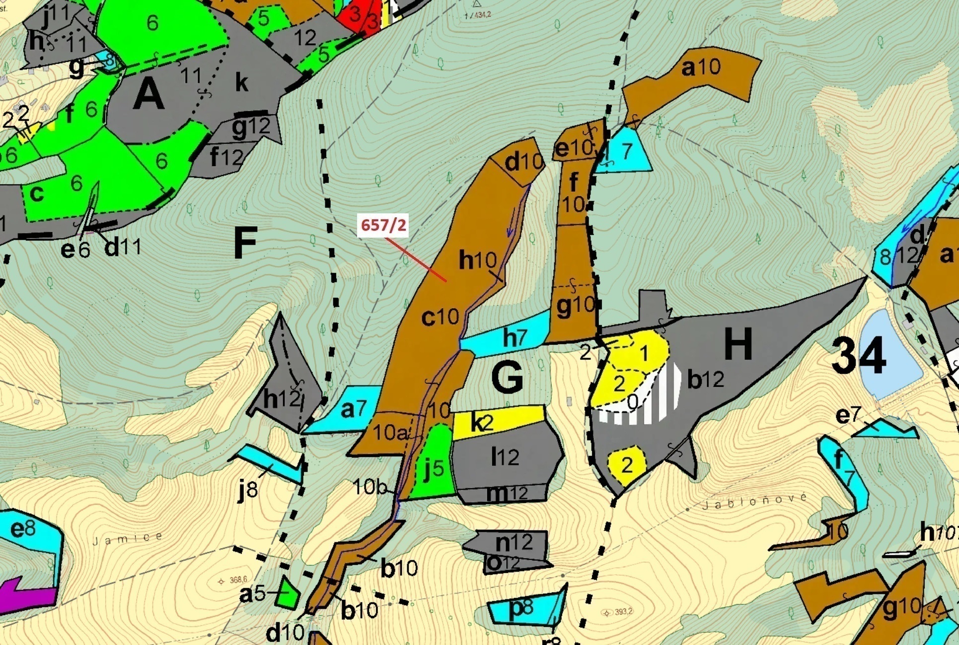 Lesní pozemek o výměře 22 874 m2, podíl 1/1, katastrální území Neubuz, obec Neubuz, obec s rozšířeno