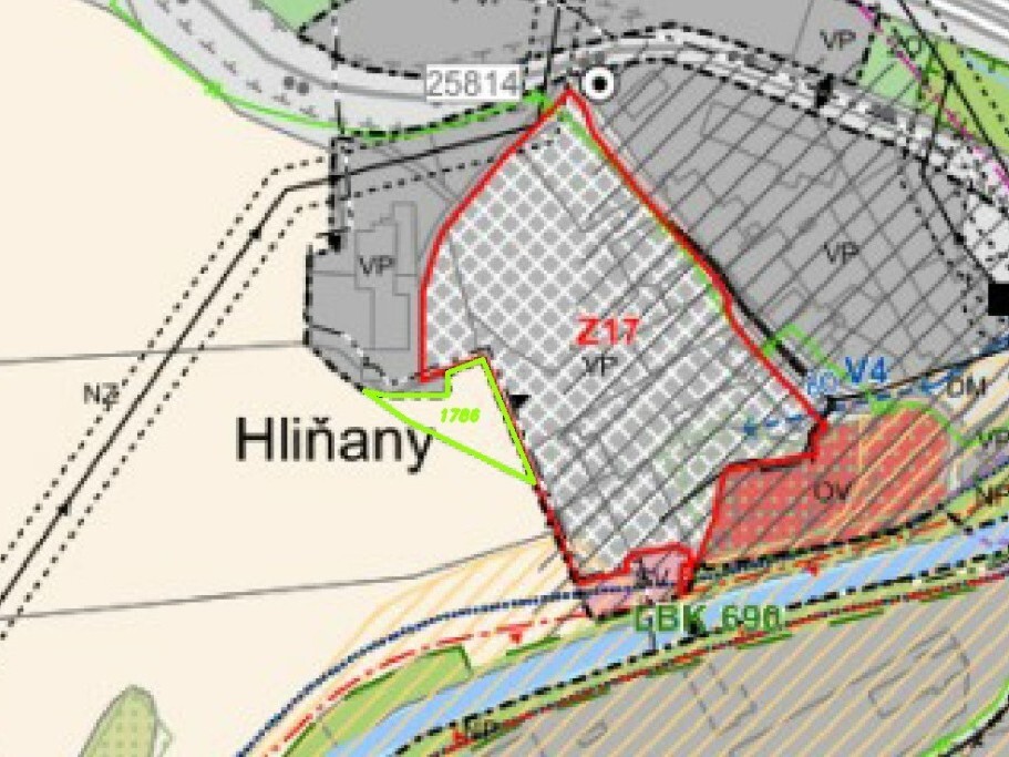 Pozemek o velikosti 1561m2, Řehlovice