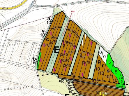 Prodej - pozemek, les, 6 360 m²