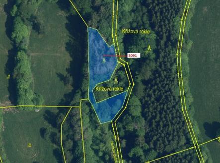 Prodej - pozemek, les, 1 964 m²