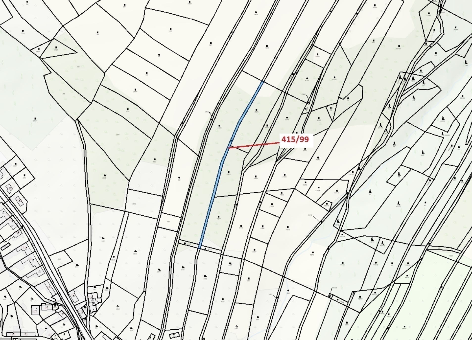 Trvalý travní porost o výměře 655 m2, podíl 1/1, katastrální území Jankovice u Uherského Hradiště, o