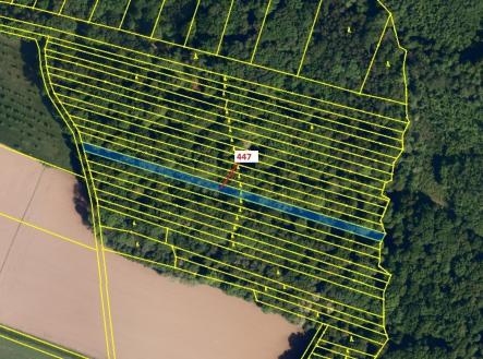 Prodej - pozemek, les, 1 989 m²