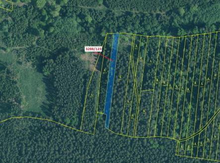 Prodej - pozemek, les, 1 707 m²