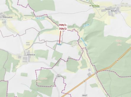 Prodej - pozemek, les, 1 823 m²