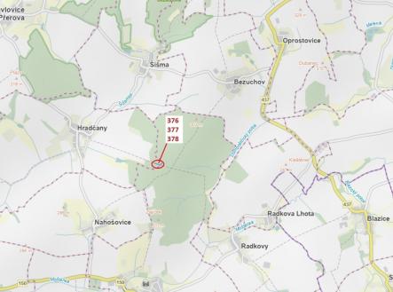 Prodej - pozemek, les, 1 703 m²