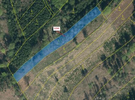 Prodej - pozemek, les, 2 384 m²