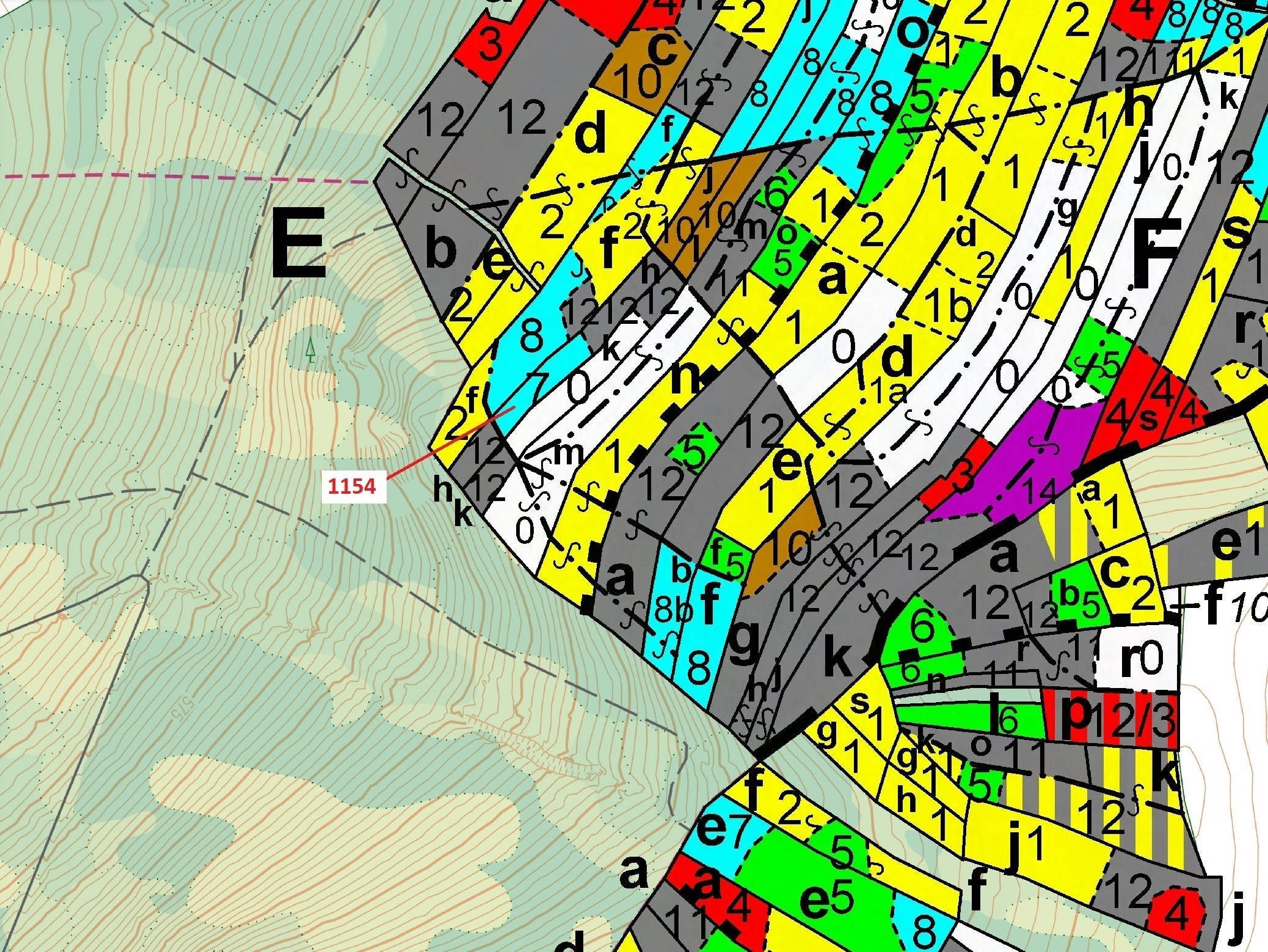 Lesní pozemek o výměře 2384 m2, podíl 1/1, katastrální území Vilice, obec Vilice, obec s rozšířenou 
