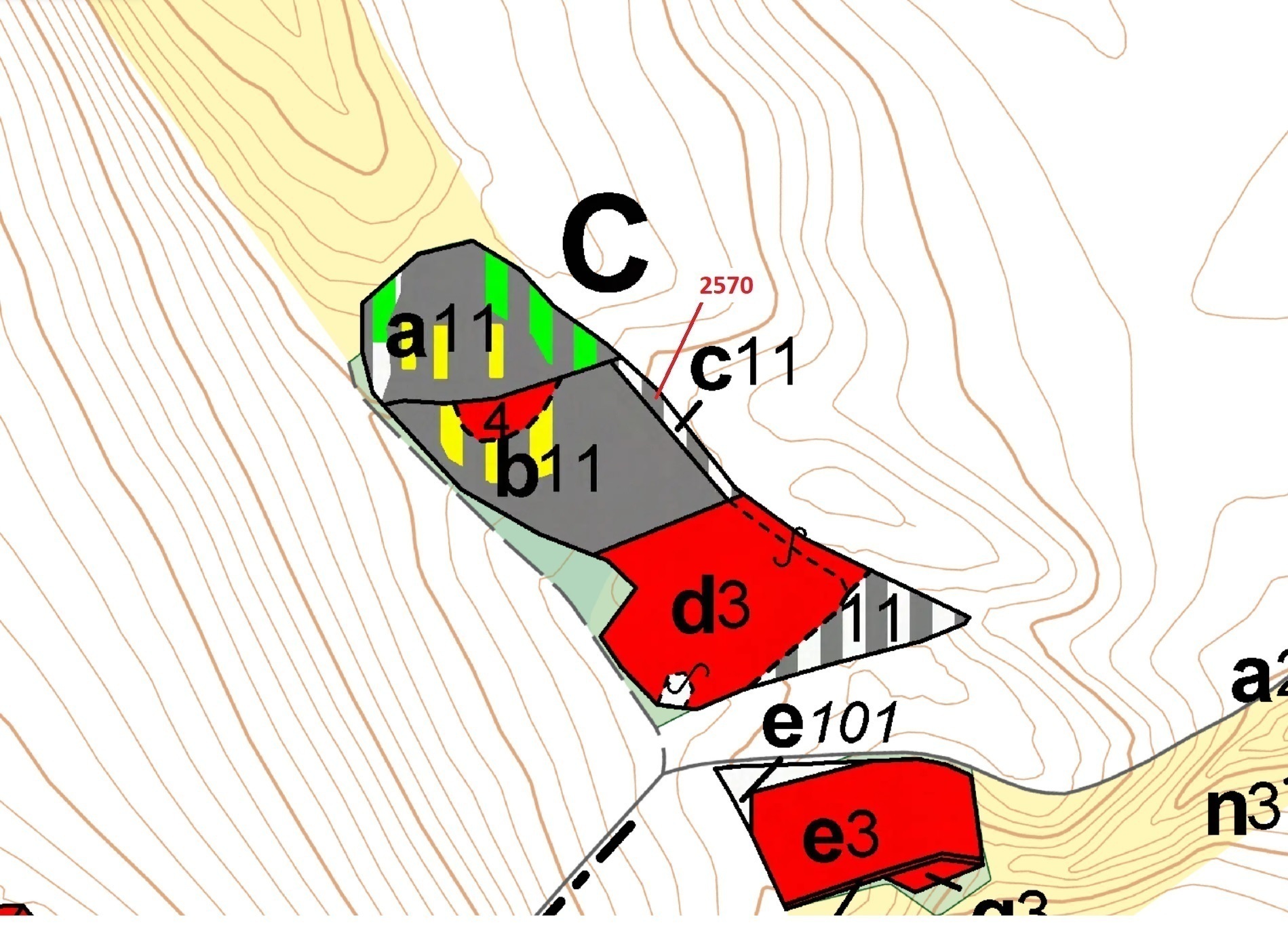 Lesní pozemek o výměře 447 m2, podíl 1/1, katastrální území Písečná u Žamberka, obec Písečná, obec s