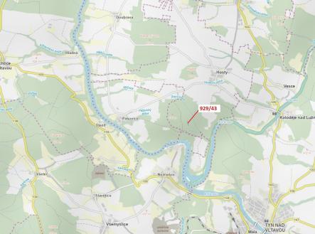 Prodej - pozemek, les, 1 258 m²