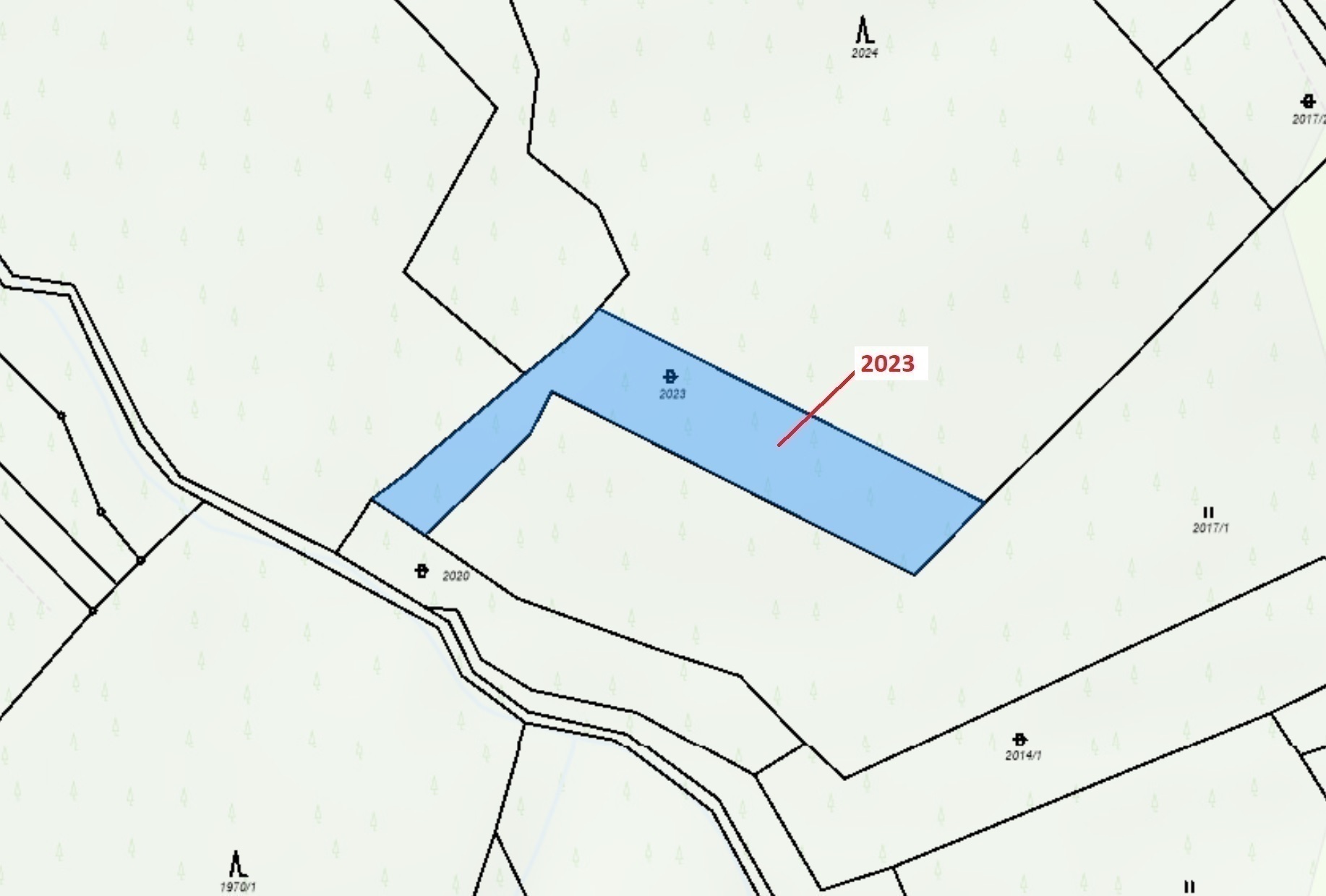 Ostatní plocha o výměře 1294 m2, podíl 1/1, katastrální území Slopné, obec Slopné, obec s rozšířenou
