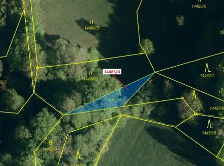 Prodej - pozemek, les, 173 m²