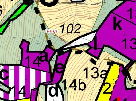 Prodej - pozemek, les, 173 m²