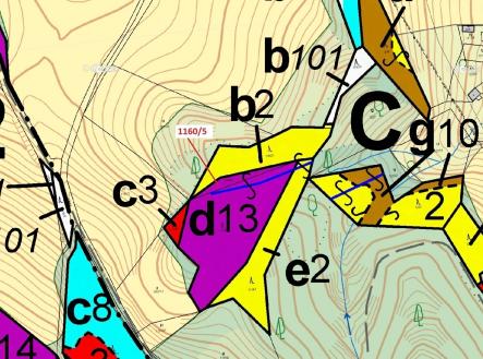Prodej - pozemek, les, 282 m²