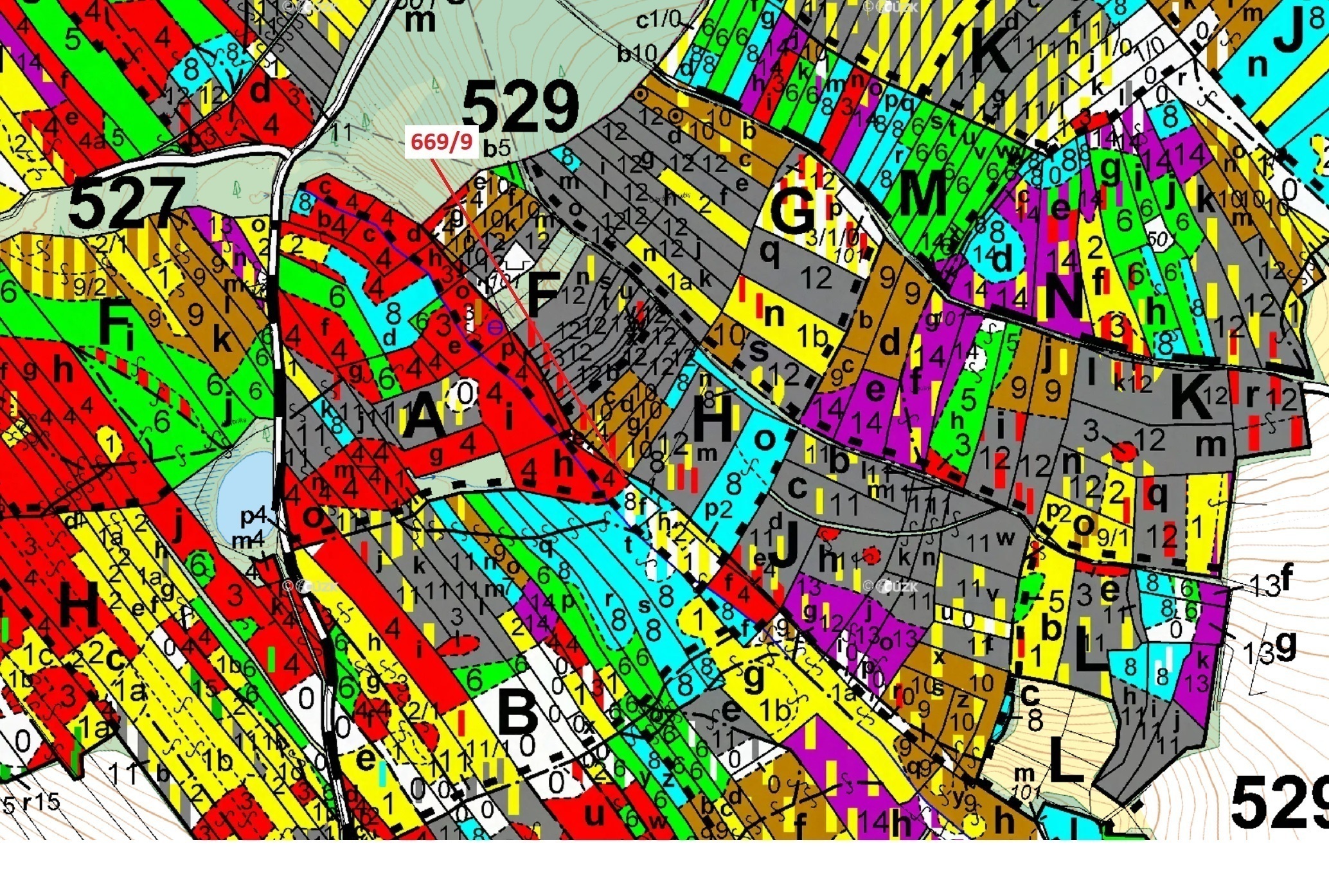 Lesní pozemek o výměře 32 m2, podíl 1/1, katastrální území Chrastavice, obec Chrastavice, obec s roz