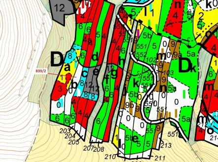 Prodej - pozemek, les, 5 465 m²