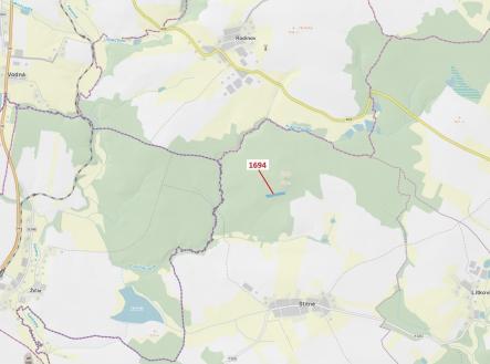 Prodej - pozemek, les, 5 755 m²