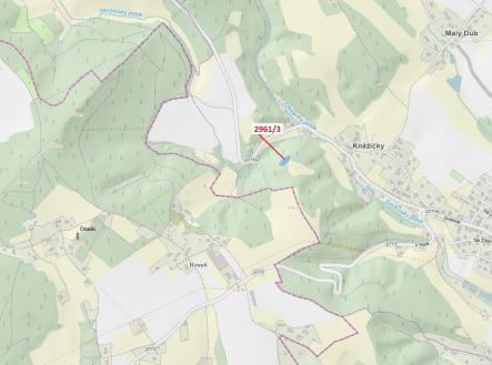 Prodej - pozemek, les, 1 217 m²