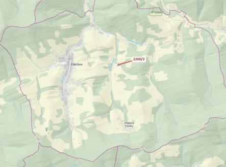 Prodej - pozemek, les, 1 022 m²