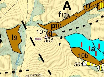 Prodej - pozemek, les, 1 022 m²