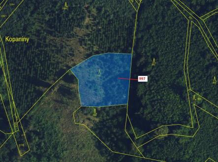 Prodej - pozemek, les, 1 938 m²