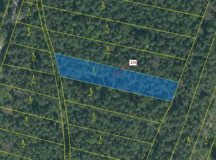 Prodej - pozemek, les, 1 673 m²