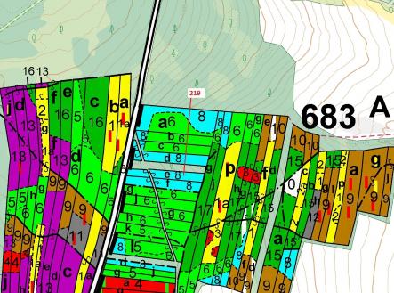 Prodej - pozemek, les, 1 673 m²