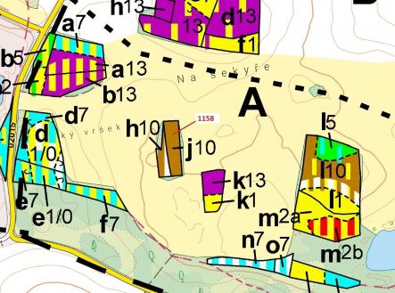 Prodej - pozemek, les, 1 323 m²