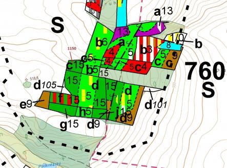 Prodej - pozemek, les, 1 116 m²