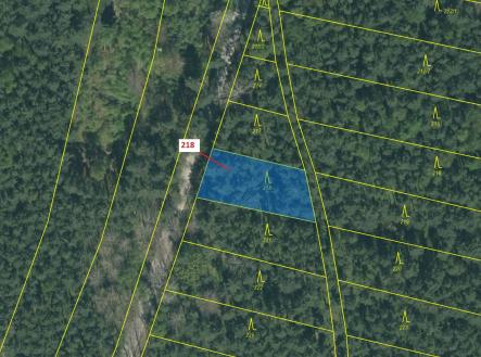 Prodej - pozemek, les, 682 m²