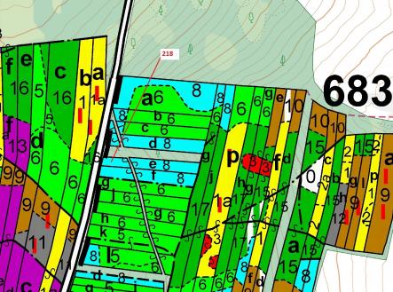 Prodej - pozemek, les, 682 m²