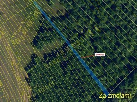 Prodej - pozemek, les, 255 m²