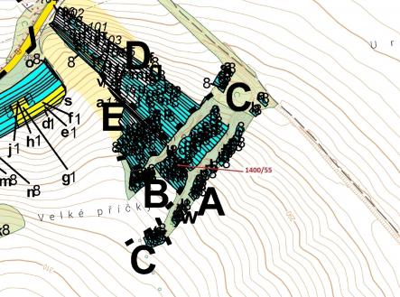 Prodej - pozemek, les, 140 m²