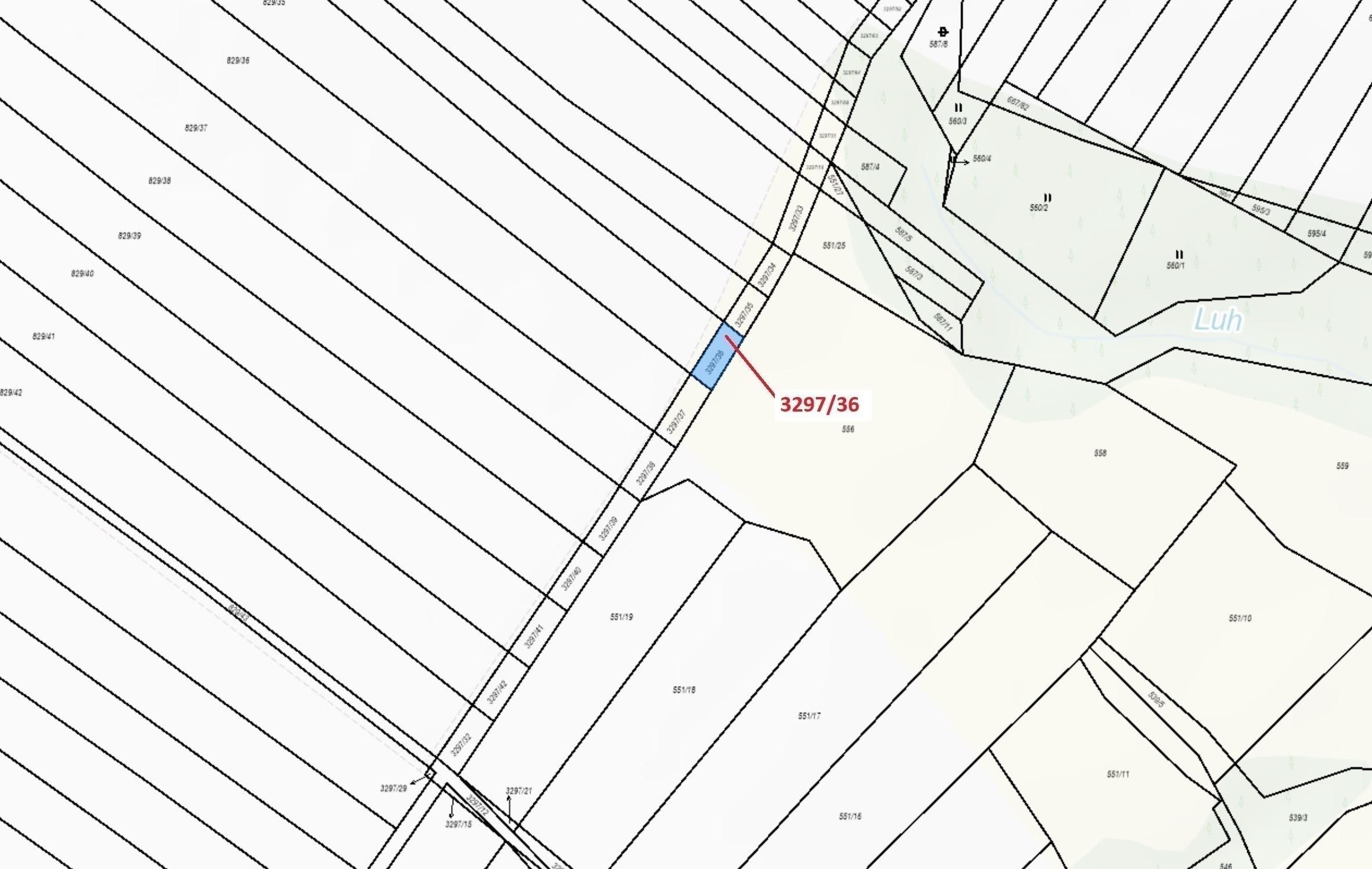Ostatní plocha o výměře 86 m2, podíl 1/1, katastrální území Březník, obec Březník, obec s rozšířenou