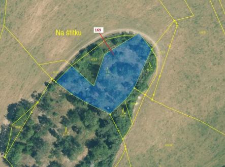 Prodej - pozemek, les, 1 917 m²